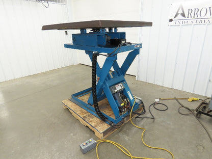 Advanced Hydraulic Lift Table 5300lbs 48x48" Power Swivel Top 230V 36" Travel