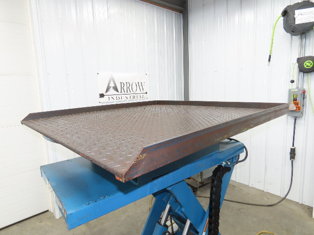 Advanced Hydraulic Lift Table 5300lbs 48x48" Power Swivel Top 230V 36" Travel