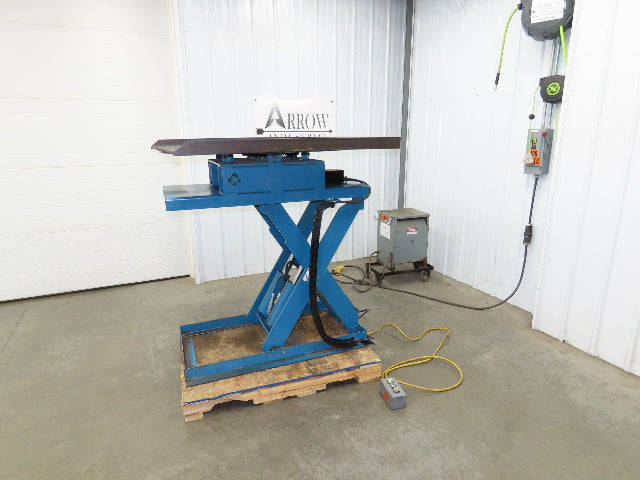 Advanced Hydraulic Lift Table 5300lbs 48x48" Power Swivel Top 230V 36" Travel