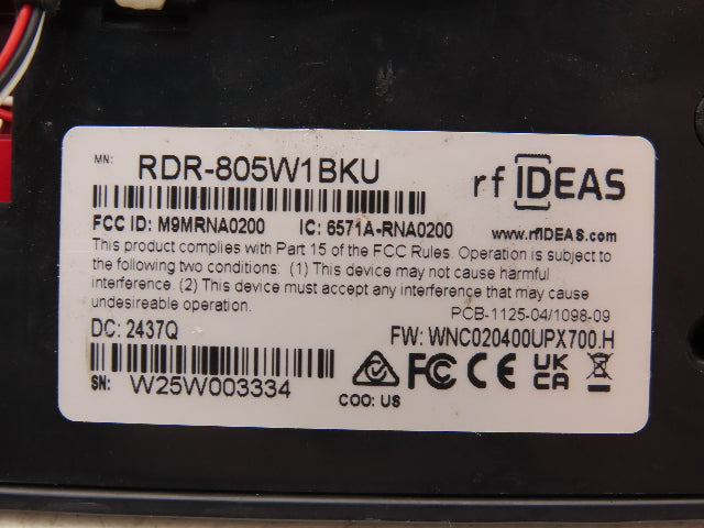 rf Ideas RDR-805W1BKU Wave ID Plus Keystroke V2 Ethernet/IP POE Proximity Reader