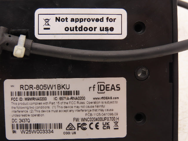 rf Ideas RDR-805W1BKU Wave ID Plus Keystroke V2 Ethernet/IP POE Proximity Reader