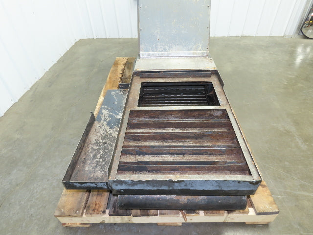Enomoto MA-400H 23"x 7' 4"L Chip Conveyor 20"Belt 41"Infeed 47-52"H 230V 3PH