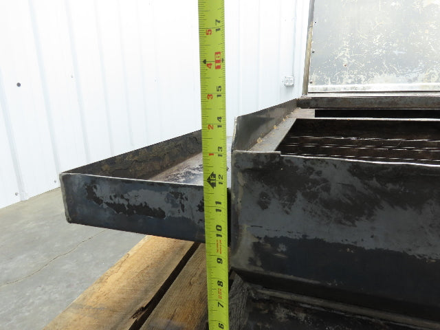 Enomoto MA-400H 23"x 7' 4"L Chip Conveyor 20"Belt 41"Infeed 47-52"H 230V 3PH