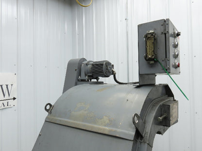 Enomoto MA-400H 23"x 7' 4"L Chip Conveyor 20"Belt 41"Infeed 47-52"H 230V 3PH