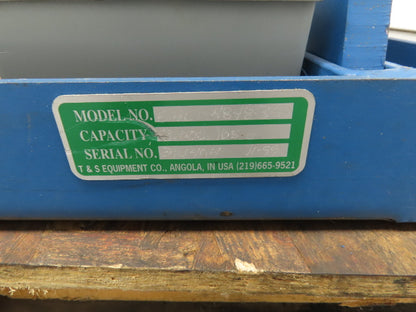 Vestil Hydraulic Scissor Lift Table 2000lb 48"x48" Top 36" Travel 480V 3Ph