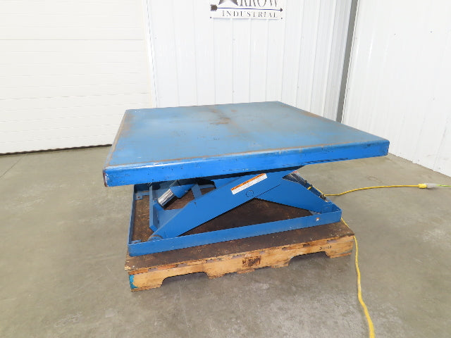 Vestil Hydraulic Scissor Lift Table 2000lb 48"x48" Top 36" Travel 480V 3Ph