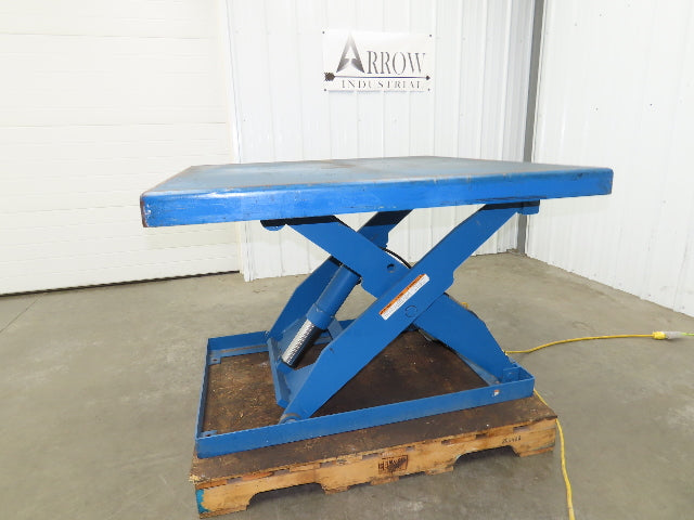 Vestil Hydraulic Scissor Lift Table 2000lb 48"x48" Top 36" Travel 480V 3Ph