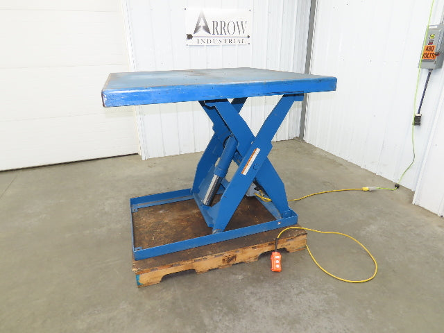 Vestil Hydraulic Scissor Lift Table 2000lb 48"x48" Top 36" Travel 480V 3Ph