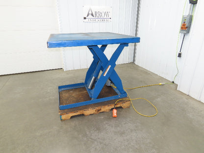 Vestil Hydraulic Scissor Lift Table 2000lb 48"x48" Top 36" Travel 480V 3Ph