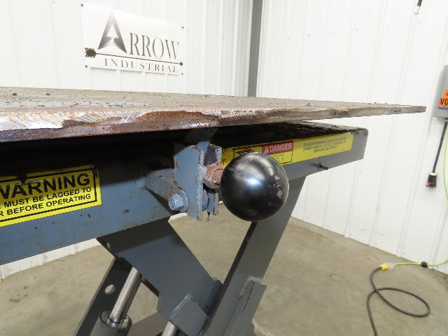 Pentalift Hydraulic Lift Table 5500lbs 48" X 42" Swivel Top 36" Travel 120 Volt