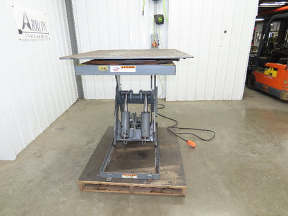 Pentalift Hydraulic Lift Table 5500lbs 48" X 42" Swivel Top 36" Travel 120 Volt
