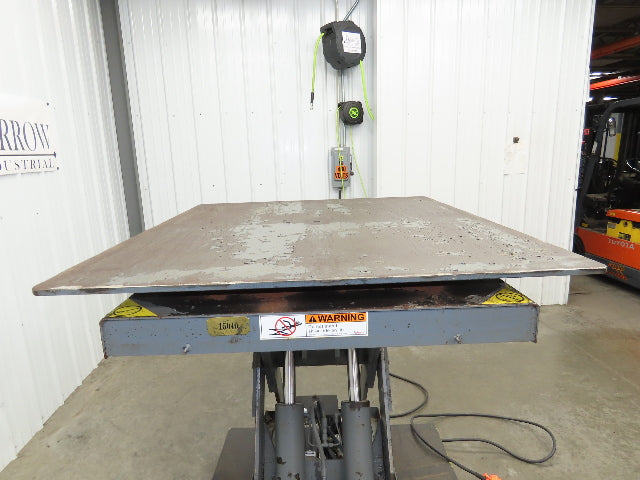 Pentalift Hydraulic Lift Table 5500lbs 48" X 42" Swivel Top 36" Travel 120 Volt