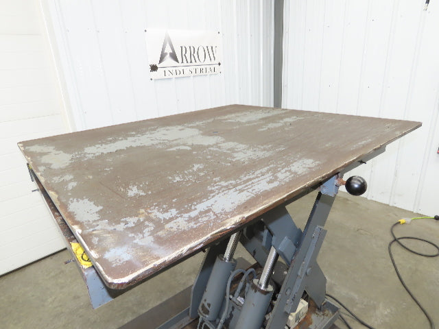 Pentalift Hydraulic Lift Table 5500lbs 48" X 42" Swivel Top 36" Travel 120 Volt