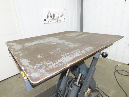Pentalift Hydraulic Lift Table 5500lbs 48" X 42" Swivel Top 36" Travel 120 Volt