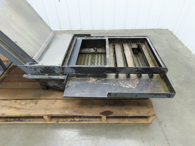 Enomoto MA-400H 23"x 7' 4"L Chip Conveyor 20"Belt 41"Infeed 47-52"H 230V 3PH
