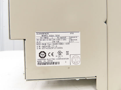 Yaskawa SGDH1EDE Servopack Servo Drive Amplifier 15kW 380-480V In 0-480V Out 3Ph