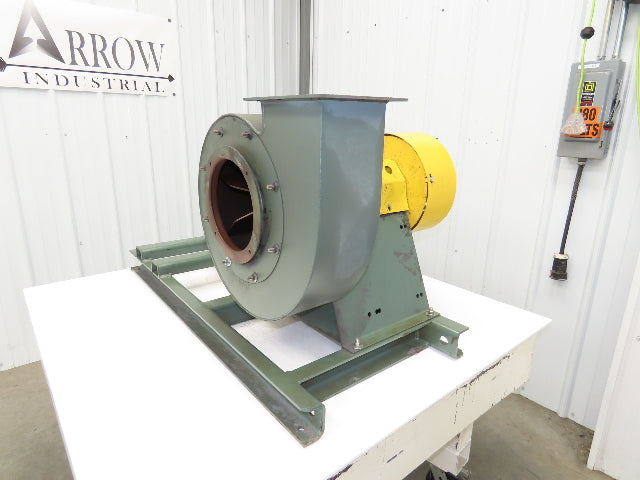 New York Size 126 Blower Centrifugal Fan 715CFM 12" Wheel 8" Inlet 1Hp 460V 3Ph