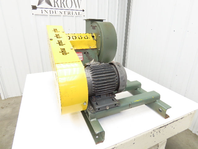 New York Size 126 Blower Centrifugal Fan 715CFM 12" Wheel 8" Inlet 1Hp 460V 3Ph