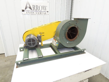 New York Size 126 Blower Centrifugal Fan 715CFM 12" Wheel 8" Inlet 1Hp 460V 3Ph