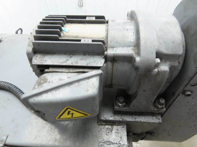 Enomoto MA-400H 23"x 7' 4"L Chip Conveyor 20"Belt 41"Infeed 47-52"H 230V 3PH