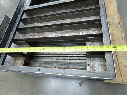 Enomoto MA-400H 23"x 7' 4"L Chip Conveyor 20"Belt 41"Infeed 47-52"H 230V 3PH