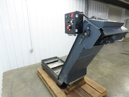 Farris Chip Conveyor Scraper Drag Chain w/Filter 23"x 42"Infeed 44"H 86"L 230V