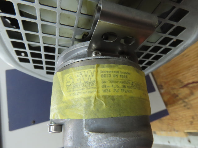 Sew Eurodrive FA67/G DRN100L4/TF/ES7C Parallel Gearmotor 33rpm 5Hp 230/460V 53.7