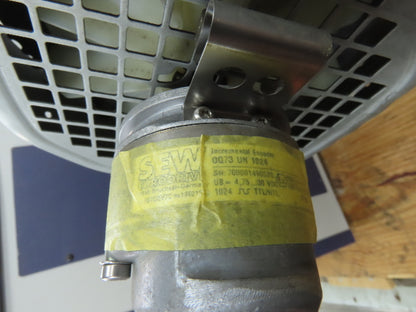 Sew Eurodrive FA67/G DRN100L4/TF/ES7C Parallel Gearmotor 33rpm 5Hp 230/460V 53.7