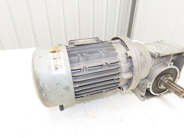 Nord Gearmotor 40:1 Reducer 1Hp 43.25rpm 230/460V 3PH 143TC Hollow Shaft