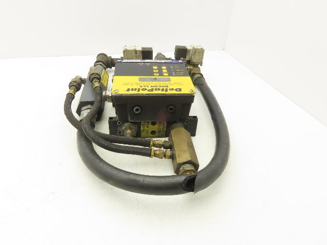 Rocon DPM-12GM-6-Q-P1A-FP13-F-V1-VIT4.1D Delta Point Water Flow Monitor Manifold