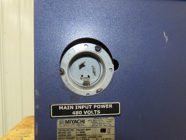 Unitek Miyachi Amada P-9000 Pulsar 9000 Welding Power Supply 480V 1PH