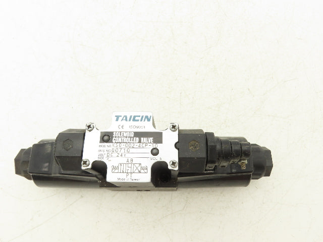 Taicin KS0-G02-4CP-10 Hydraulic Directional Control Solenoid Valve 24VDC Coil