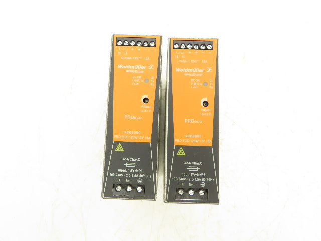 Wiedmuller 1469580000 10A 12V Power Supply 100-240VAC ConnectPower Lot of 2
