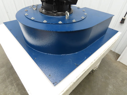 Backward Incline Blower Dust Collector Blade Fan 20" Impeller 12.6kw 460V 3Ph