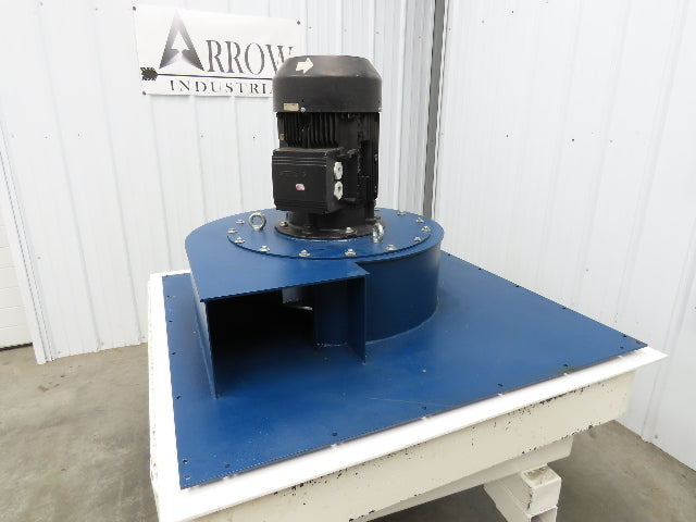 Backward Incline Blower Dust Collector Blade Fan 20" Impeller 12.6kw 460V 3Ph