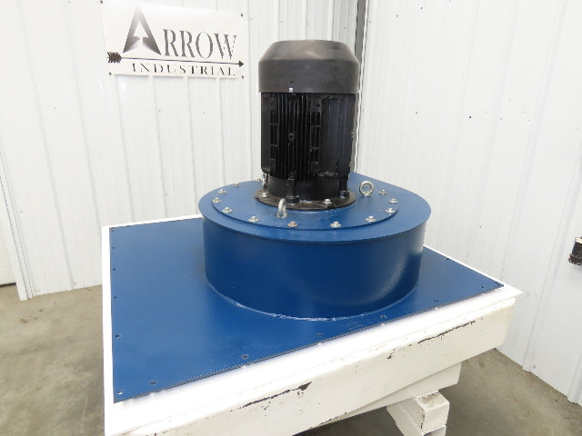 Backward Incline Blower Dust Collector Blade Fan 20" Impeller 12.6kw 460V 3Ph