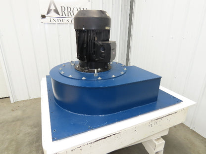 Backward Incline Blower Dust Collector Blade Fan 20" Impeller 12.6kw 460V 3Ph
