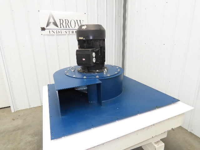 Backward Incline Blower Dust Collector Blade Fan 20" Impeller 12.6kw 460V 3Ph