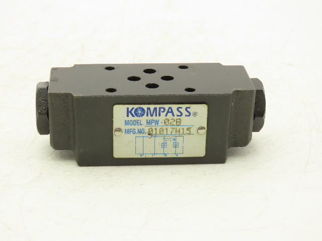 Kompass MPW-02B Hydraulic Manifold Modular Pilot Operated Chack Valve Size 2