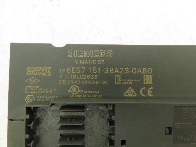 Siemens 6ES7 151-3BA23-0AB0 ET200S SIMATIC S7 Profinet Interface Module Lot of 2