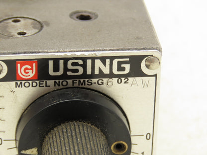 Using Feng Sing FMS-G602AW Hydraulic Solenoid Flow Control Modular Stack Valve