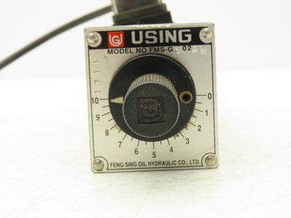Using Feng Sing FMS-G602AW Hydraulic Solenoid Flow Control Modular Stack Valve