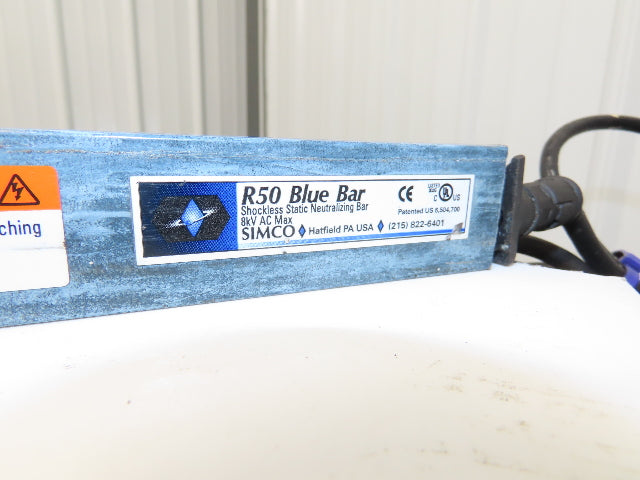 Simco R50 Blue Bar Shockless Static Neutralizing Bar 8kV AC 73.5" Length