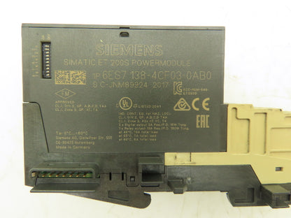Siemens 6ES7 138-4CF03-0AB0 SIMATIC DP Power Module PM-E PROFIsafe Lot of 2