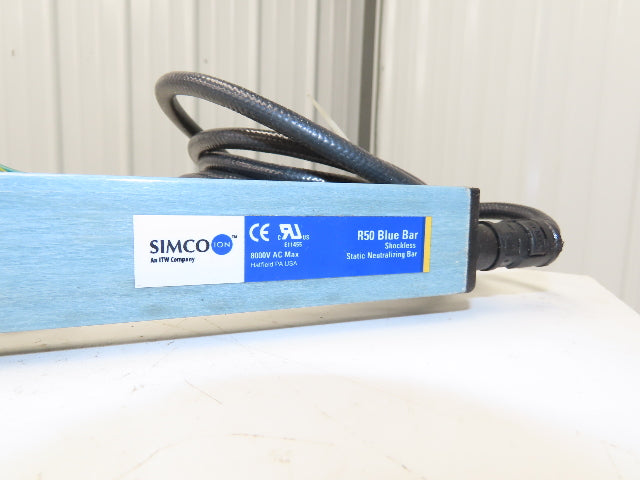 Simco R50 Blue Bar Shockless Static Neutralizing Bar 8kV AC 61.75" Length