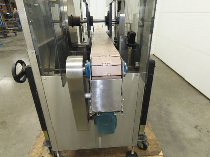 Automatic Case Flipper 4-1/2"x 8' Tabletop Belt Conveyor 78 FPM Box Turner 115V