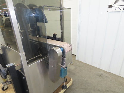 Automatic Case Flipper 4-1/2"x 8' Tabletop Belt Conveyor 78 FPM Box Turner 115V
