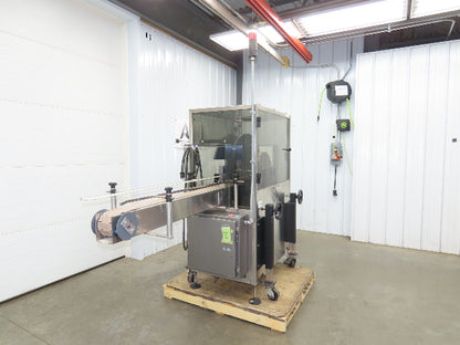Automatic Case Flipper 4-1/2"x 8' Tabletop Belt Conveyor 78 FPM Box Turner 115V