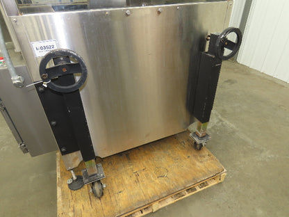 Automatic Case Flipper 4-1/2"x 8' Tabletop Belt Conveyor 78 FPM Box Turner 115V