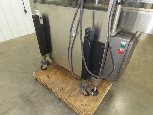 Automatic Case Flipper 4-1/2"x 8' Tabletop Belt Conveyor 78 FPM Box Turner 115V